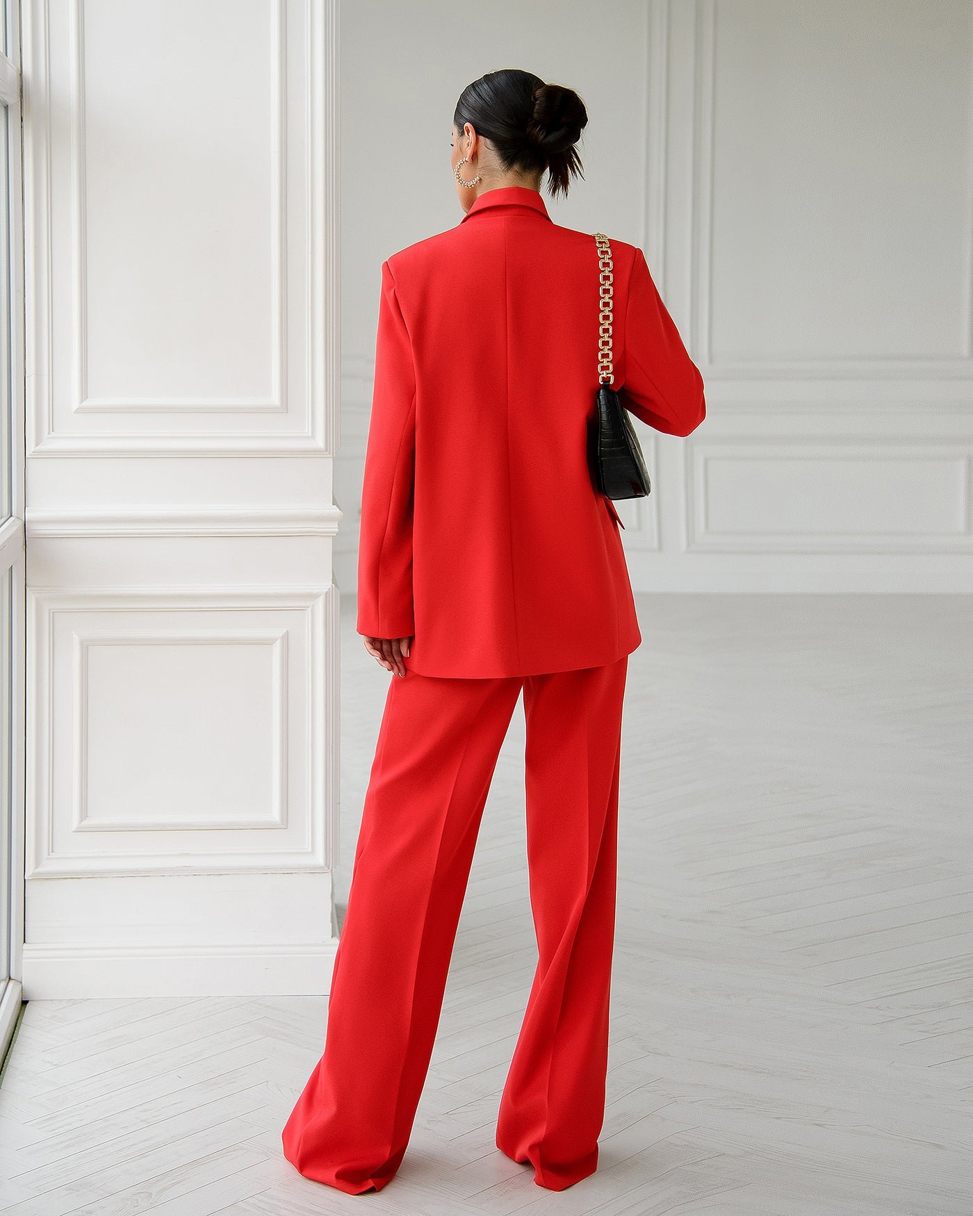 Red DOUBLE-BREASTED 3-PIECE SUIT (ARTICLE 424)