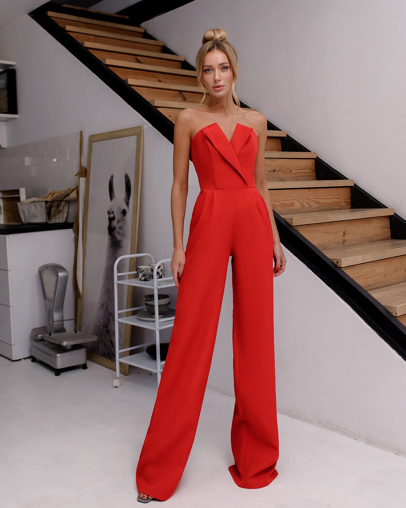 Red Corset Jumpsuit (article 066)