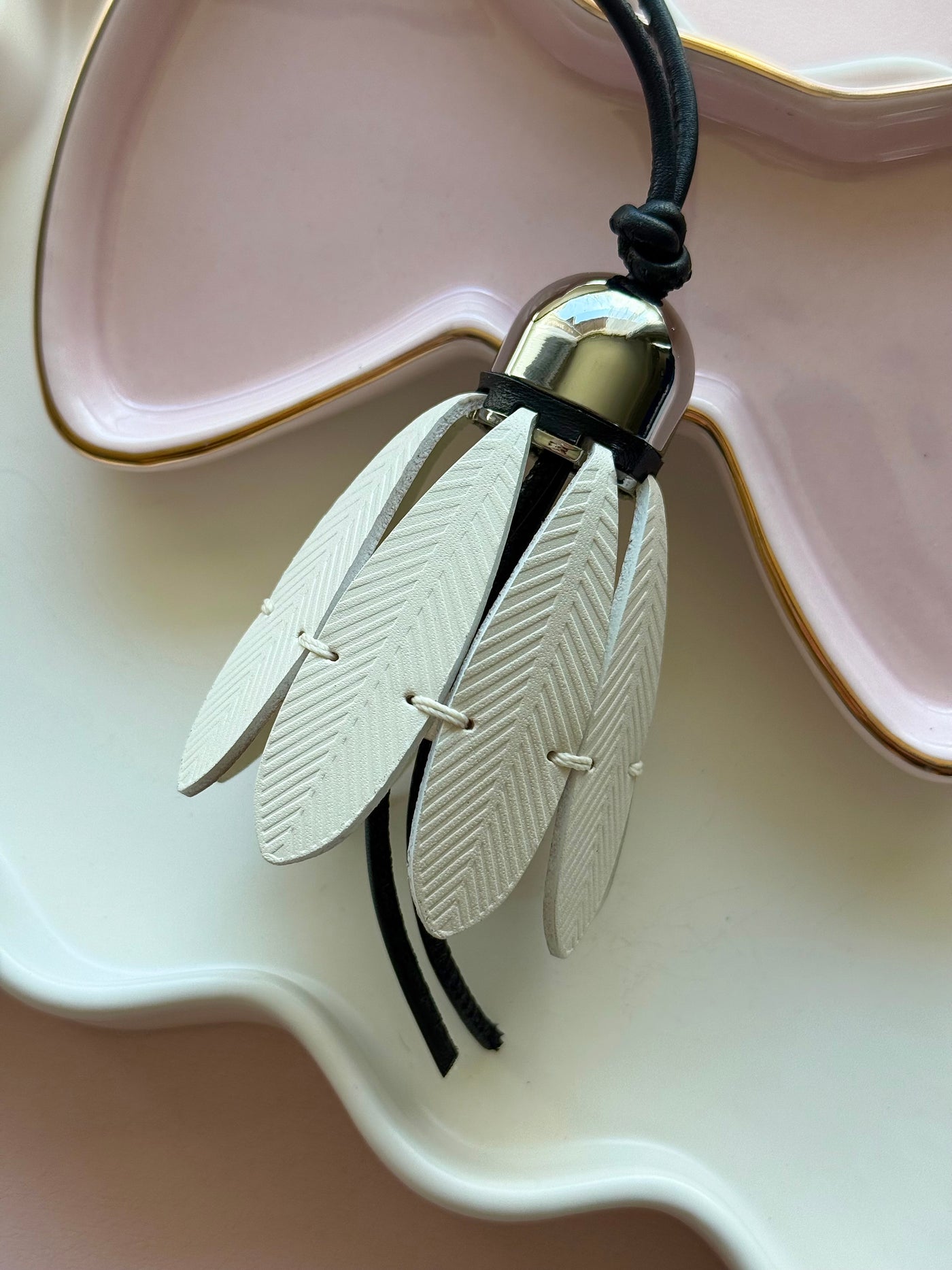 Silver birdie bag charm