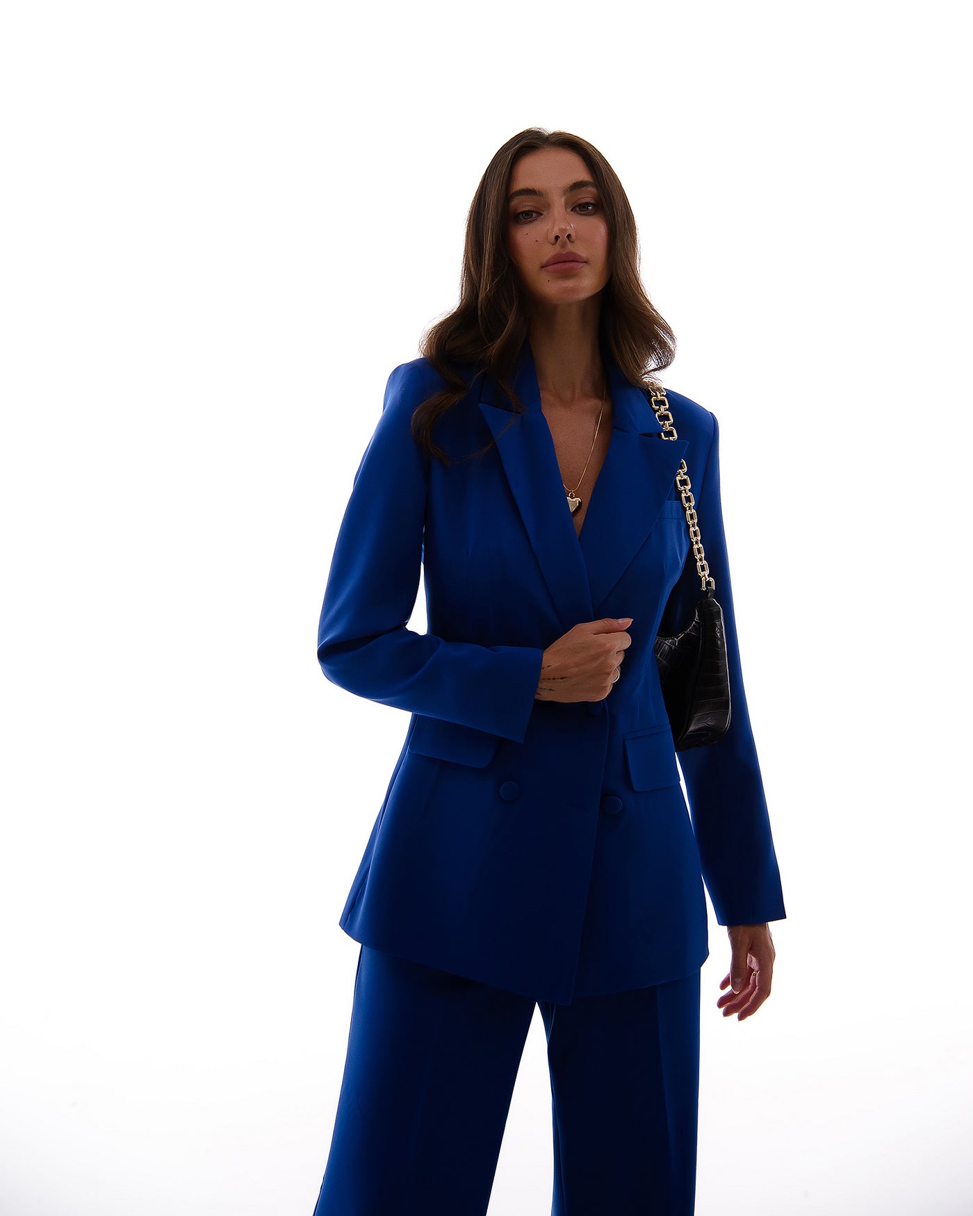 Blue DOUBLE BREASTED SUIT 3-PIECE (ARTICLE 300)