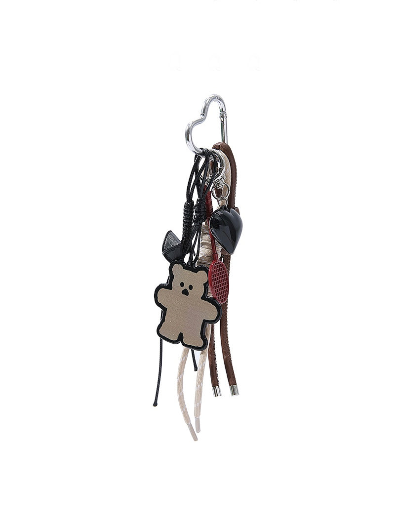 Leather & Teddy Bag Charm