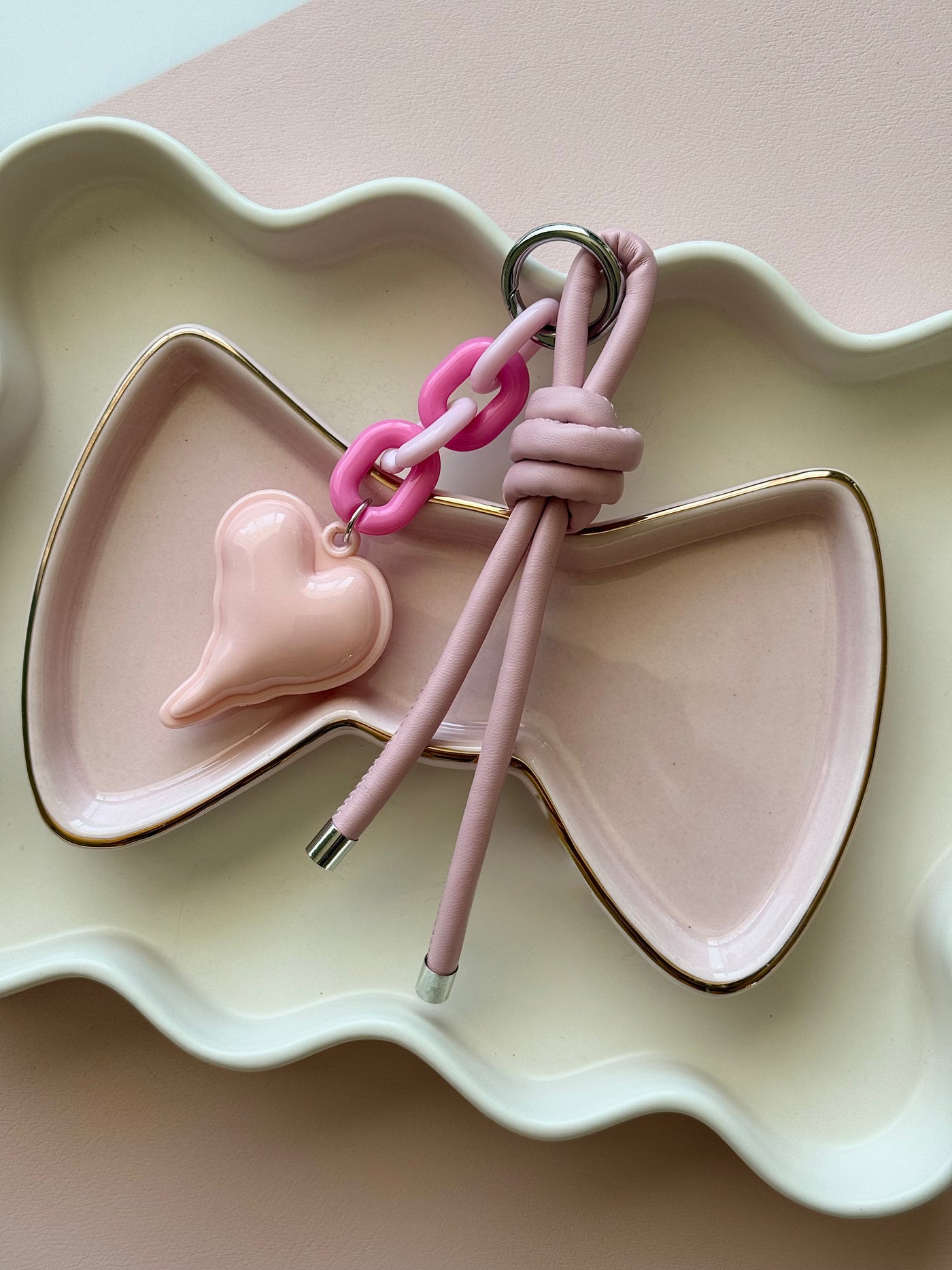Pink HEART KEYCHAIN