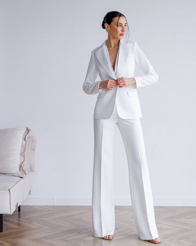 White SATIN LAPELS 3-PIECE SUIT (ARTICLE 420)