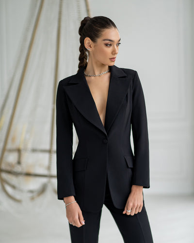 Black SINGLE-BREASTED SUIT 2-PIECE (article 400)