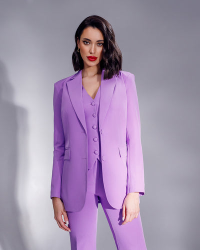 Purple REGULAR-FIT 3-PIECE SUIT (ARTICLE 402)