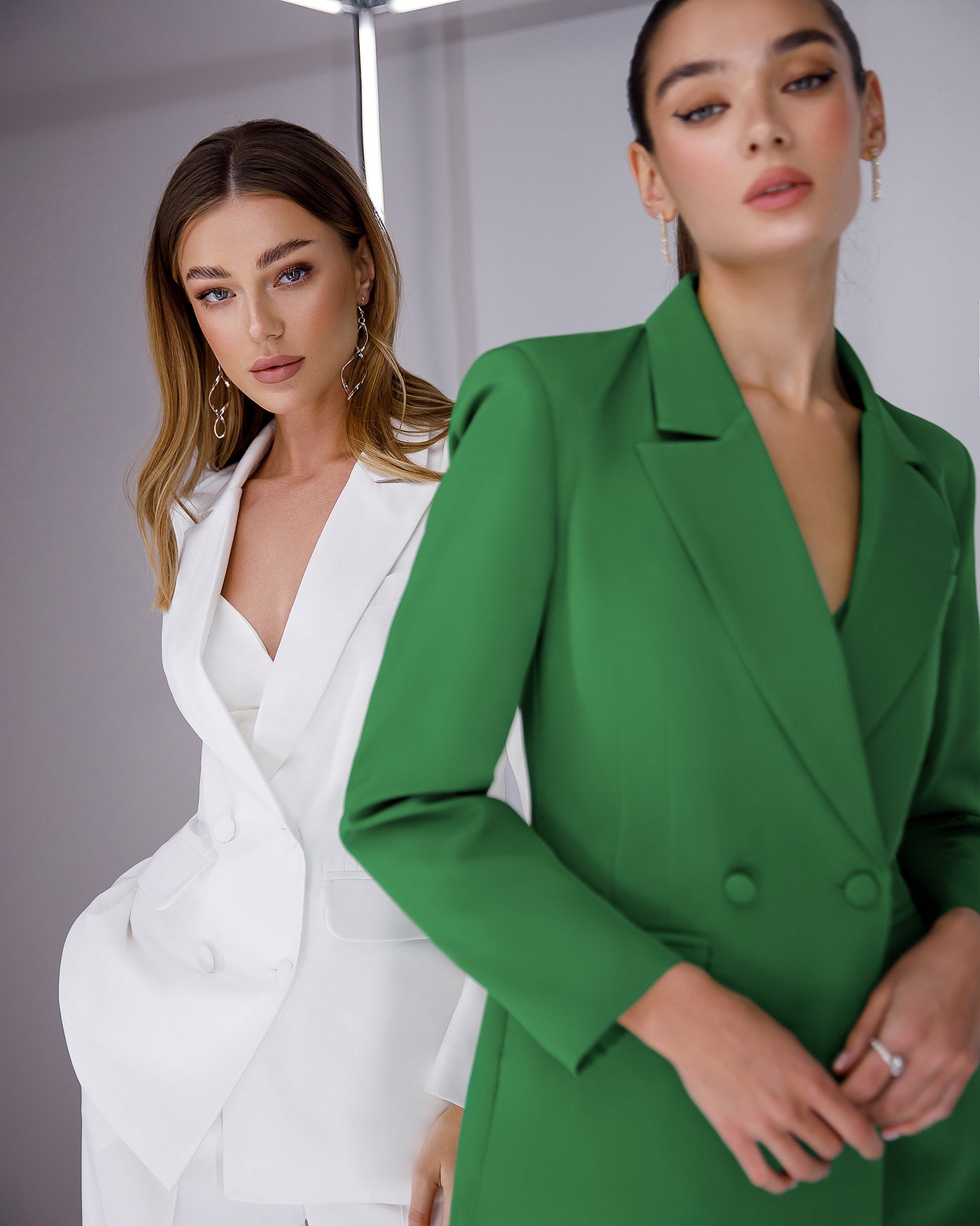 Green DOUBLE BREASTED SUIT 3-PIECE (ARTICLE 300)