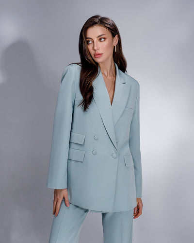 Olive Double-Breasted Suit 2-Piece (article 404)