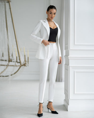 White Single-Breasted Suit 2-Piece (article 400)