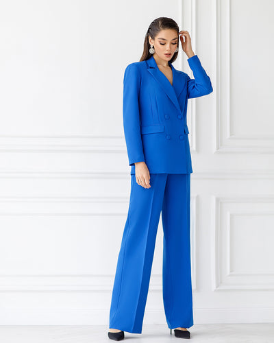 Blue DOUBLE BREASTED SUIT 3-PIECE (ARTICLE 300)