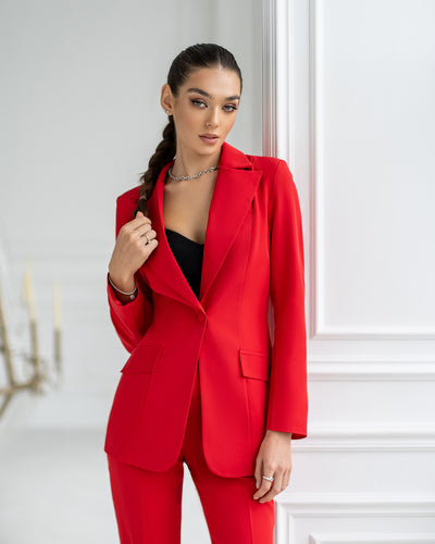 Red Single-Breasted Suit 2-Piece (article 400)