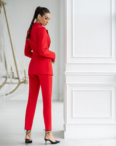 Red Single-Breasted Suit 2-Piece (article 400)