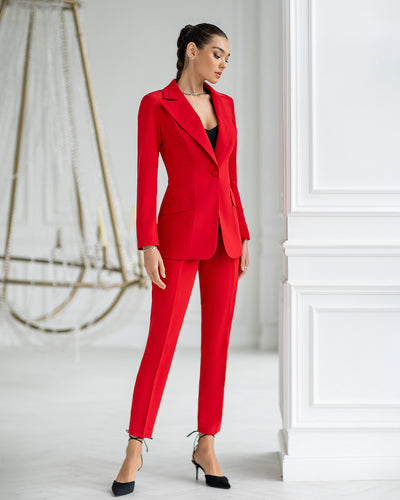 Red Single-Breasted Suit 2-Piece (article 400)