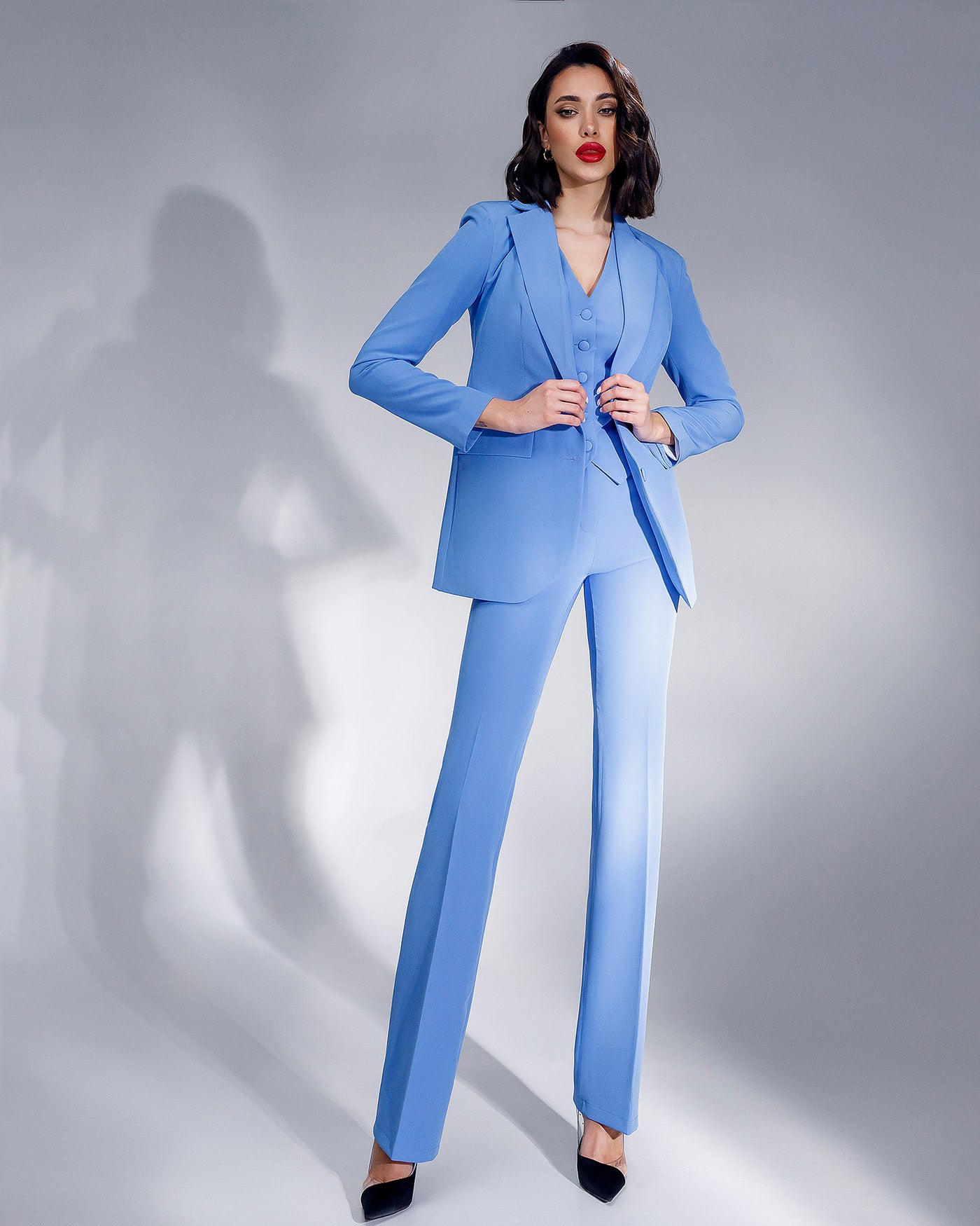 Blue REGULAR-FIT 3-PIECE SUIT (ARTICLE 402)