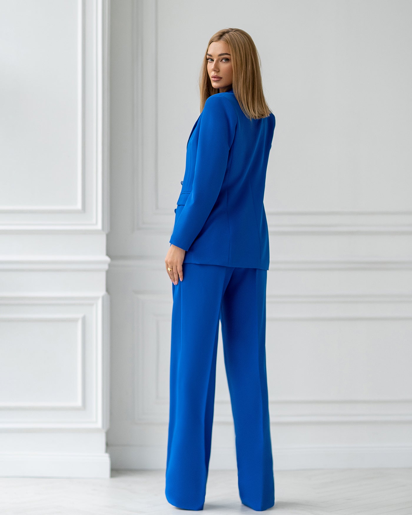 Blue DOUBLE BREASTED SUIT 3-PIECE (ARTICLE 300)