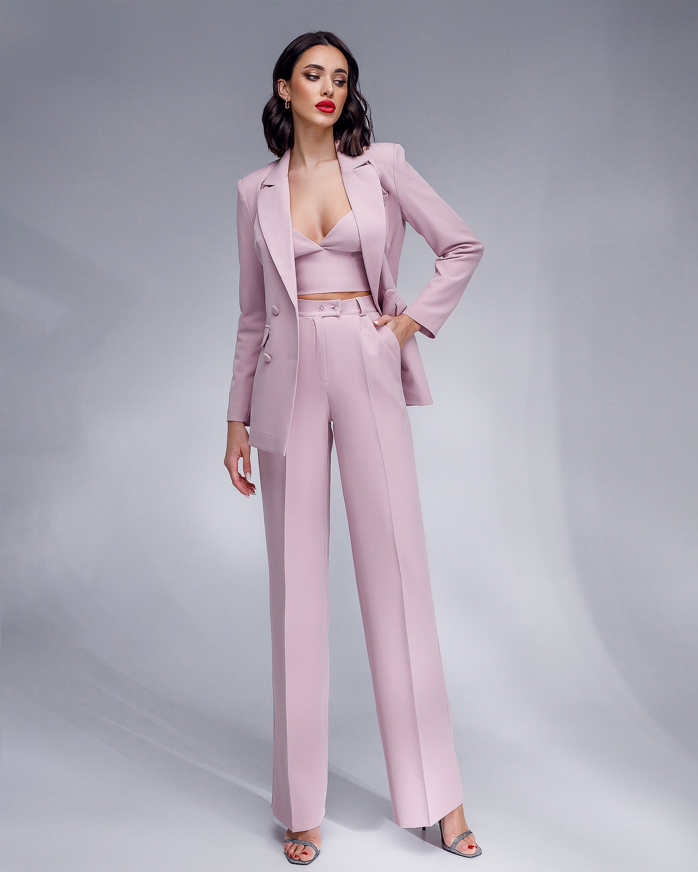 Dusty Pink DOUBLE BREASTED SUIT 3-PIECE (ARTICLE 300)