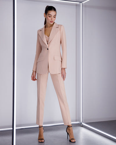 Beige REGULAR-FIT 3-PIECE SUIT (ARTICLE 012)