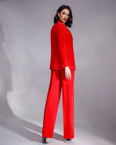 Red DOUBLE BREASTED SUIT 3-PIECE (ARTICLE 300)