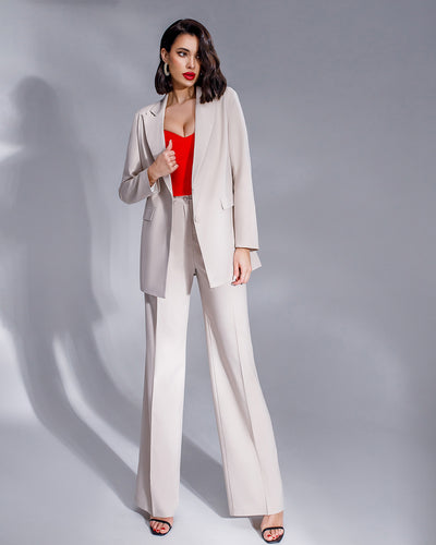 Beige OVERSIZED 2-PIECE SUIT (ARTICLE 410)