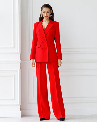 Red DOUBLE BREASTED SUIT 3-PIECE (ARTICLE 300)