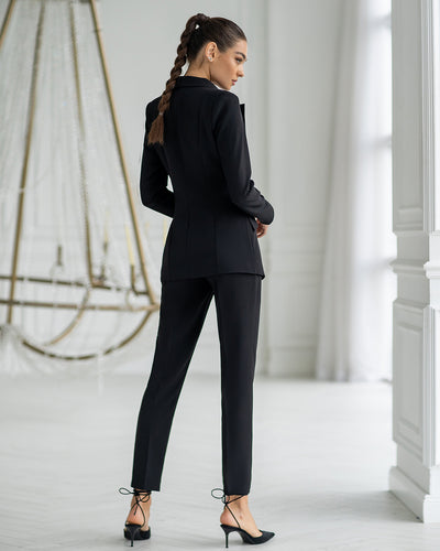 Black SINGLE-BREASTED SUIT 2-PIECE (article 400)