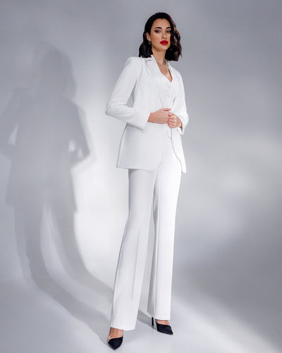 White REGULAR-FIT 3-PIECE SUIT (ARTICLE 402)