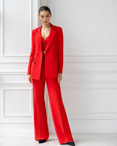 Red DOUBLE BREASTED SUIT 3-PIECE (ARTICLE 300)