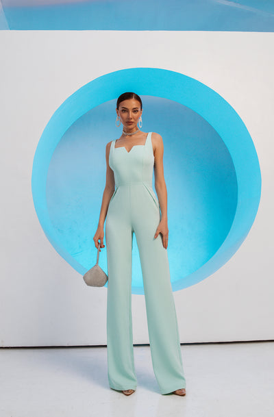 Tiffany Sleeveless V-neck Jumpsuit (article C289)