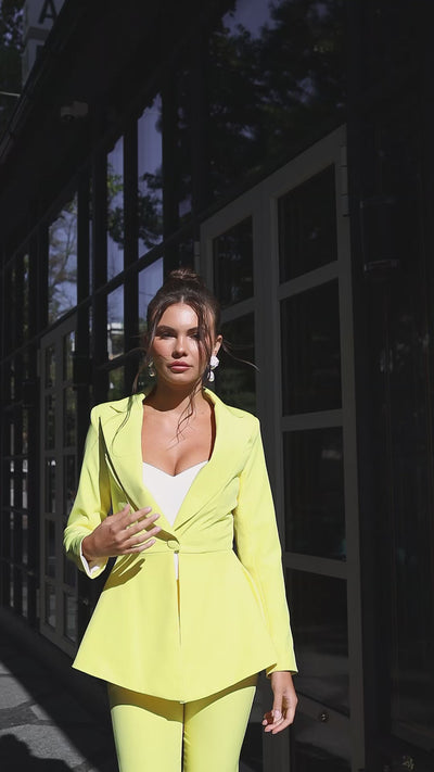 Yellow SINGLE-BREASTED SUIT 2-PIECE (ARTICLE 421)