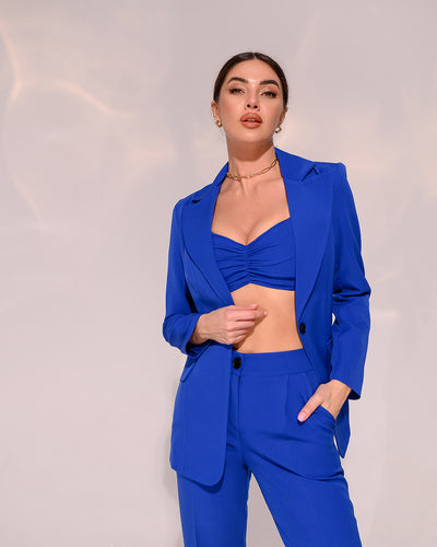 Blue REGULAR-FIT 3-PIECE SUIT (ARTICLE 012)