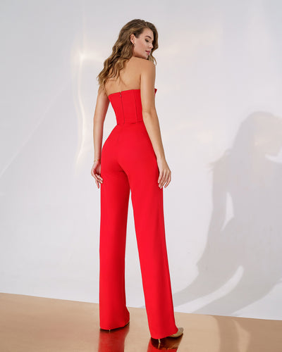 Red Corset Jumpsuit (article 066)