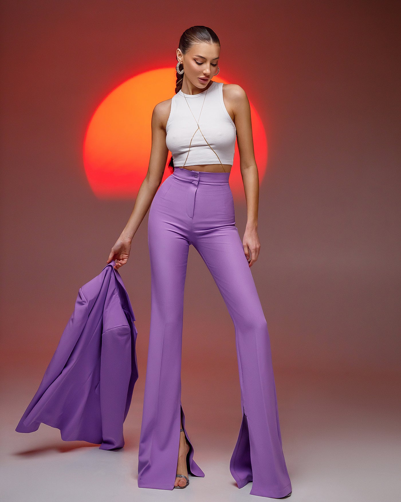 Lavender SINGLE-BREASTED SUIT 2-PIECE (ARTICLE 332)