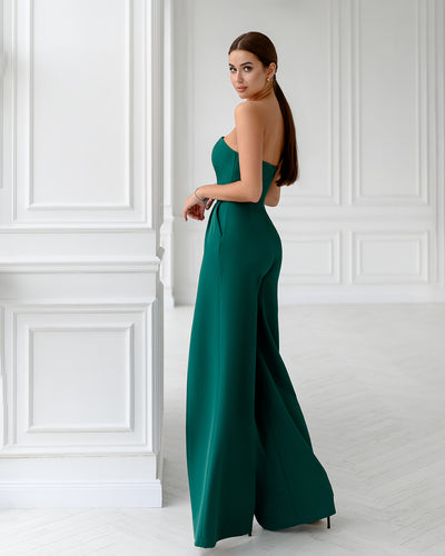 Emerald Strapless V-Neck Jumpsuit (article 323)