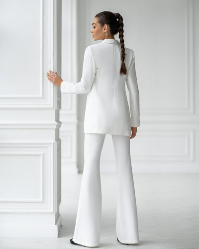 White Shawl Lapel Suit 2-Piece (article 314)