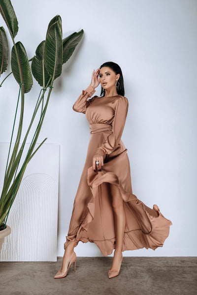 Mocco THIGH-SLIT MAXI DRESS (ARTICLE C257)