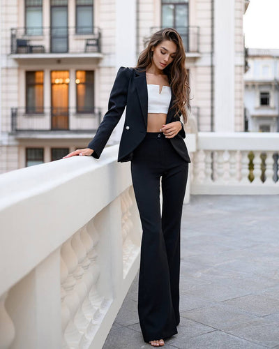 Black Double Breasted Suit 2-Piece (article 282)