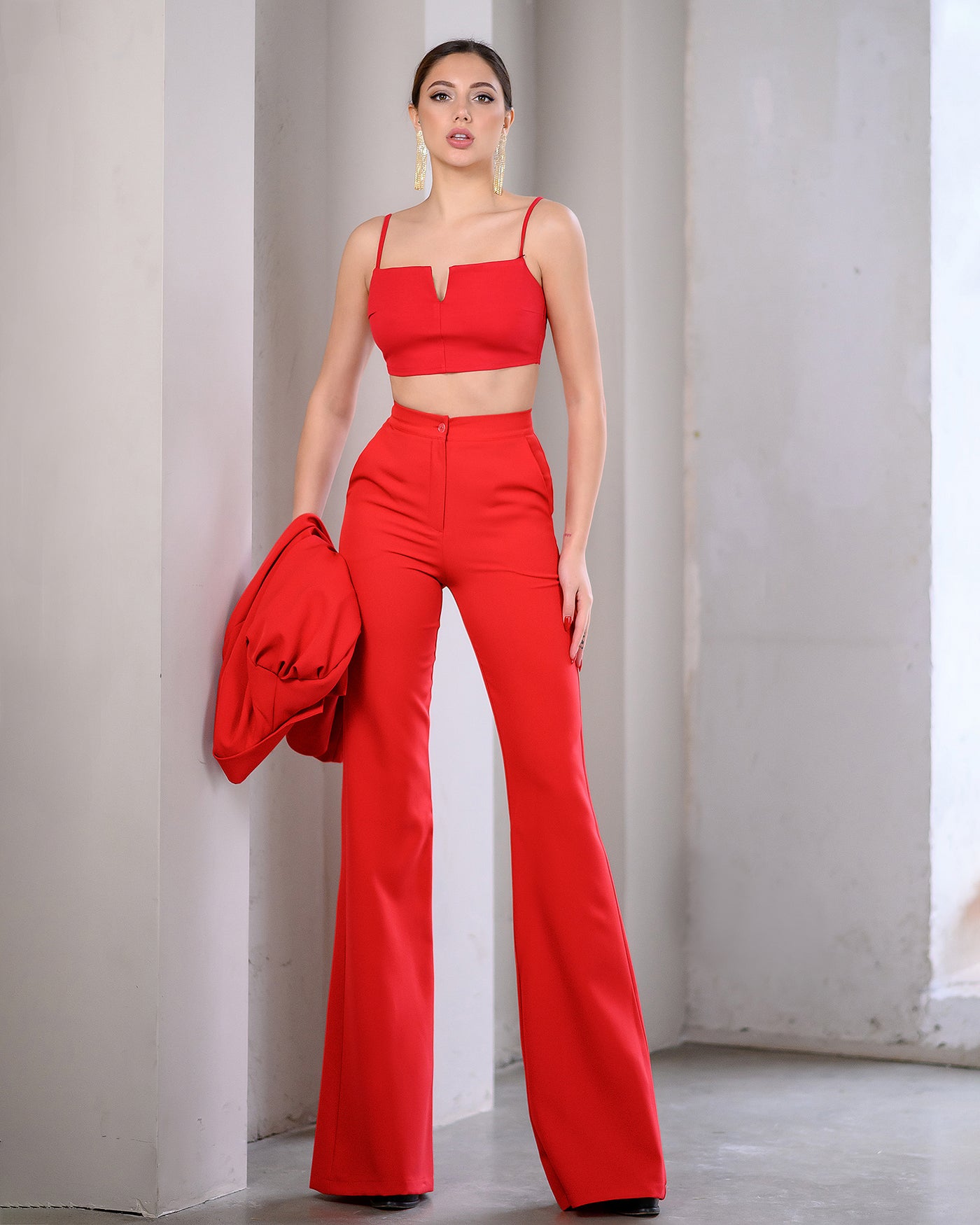 Red Double Breasted Suit 2-Piece (article 282)