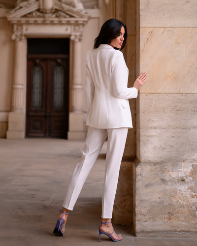 White Single-Breasted Suit 2-Piece (article 400)