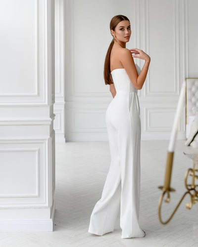 White CORSET JUMPSUIT (ARTICLE 066)