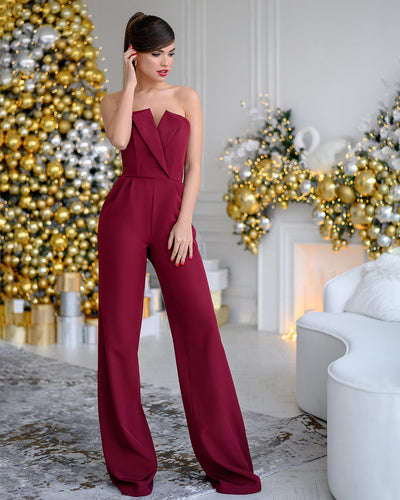 Bordeaux CORSET JUMPSUIT (ARTICLE 066)