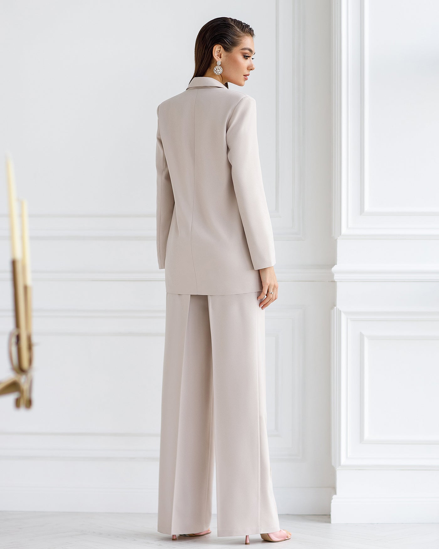 Beige OVERSIZED 2-PIECE SUIT (ARTICLE 410)