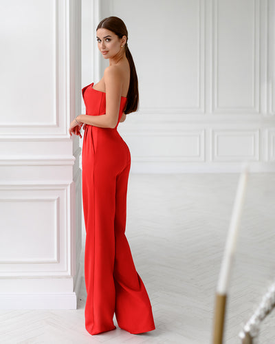 Red Corset Jumpsuit (article 066)