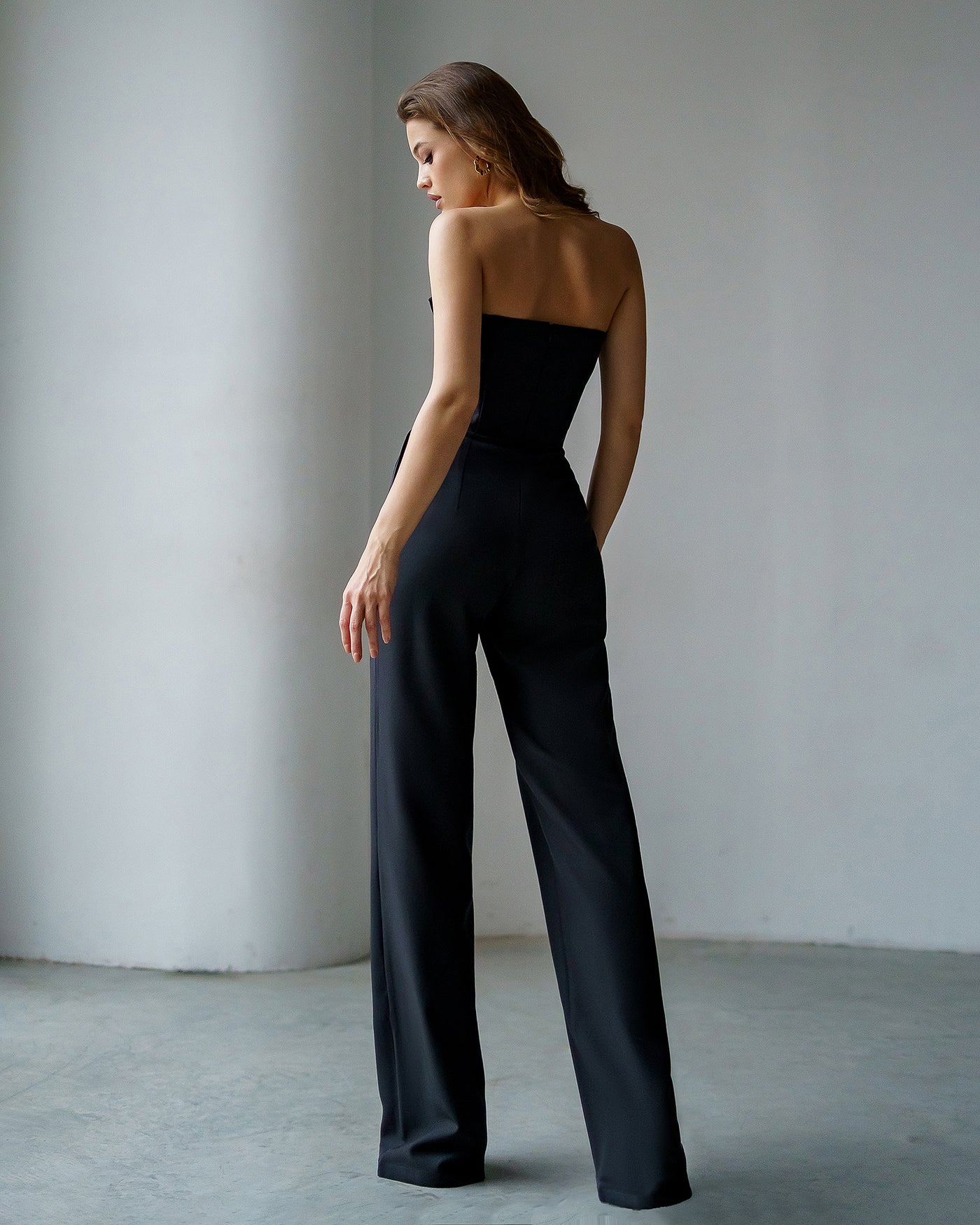 Black CORSET JUMPSUIT (ARTICLE 066)