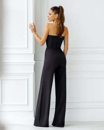 Black CORSET JUMPSUIT (ARTICLE 066)