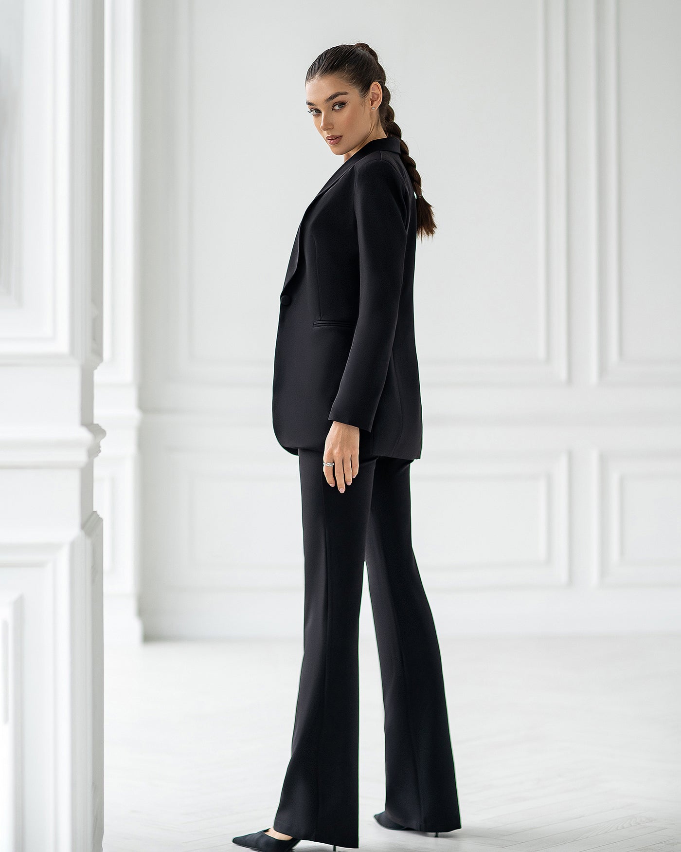 Black Shawl Lapel Suit 2-Piece (article 314)