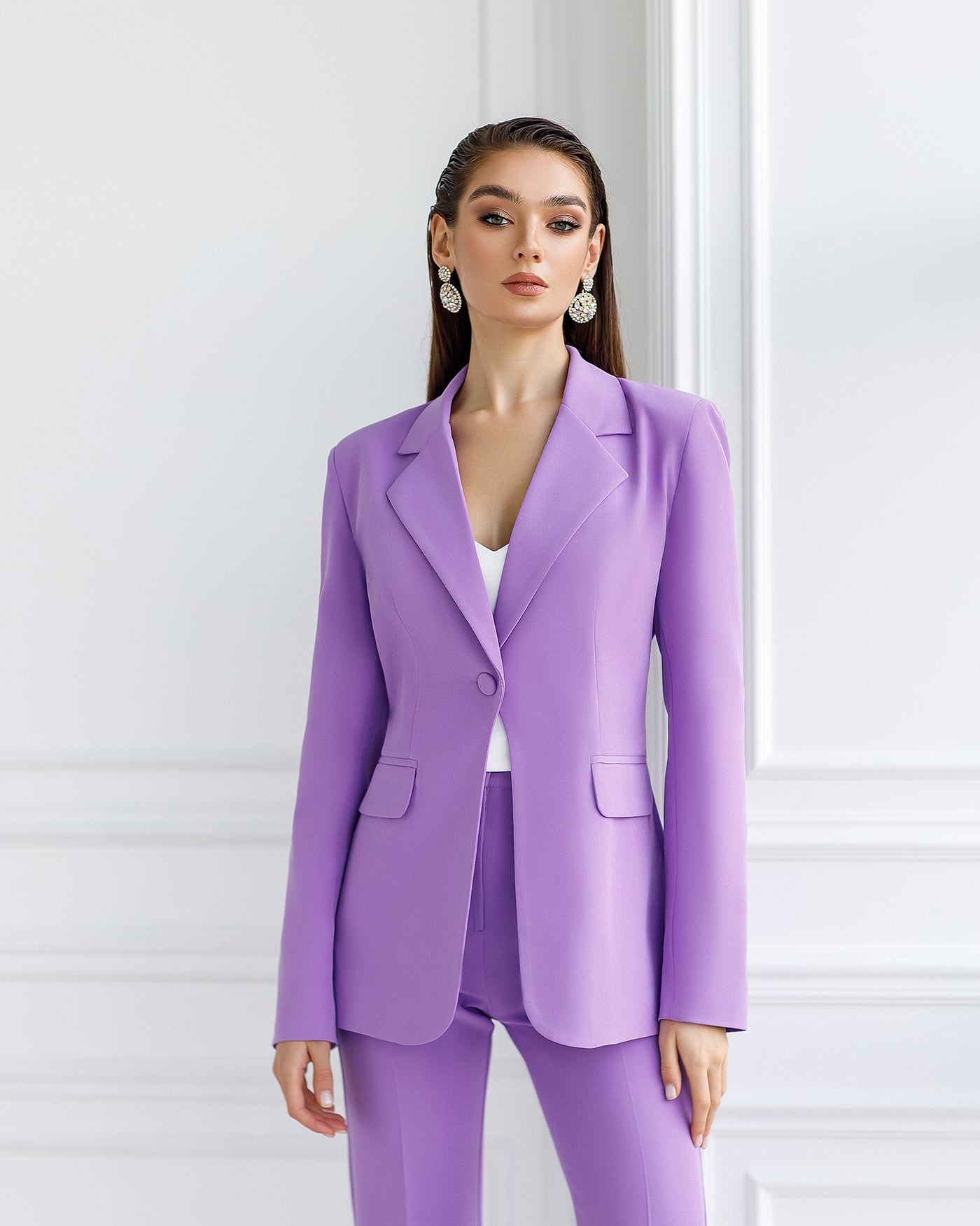 Lavender SINGLE-BREASTED SUIT 2-PIECE (ARTICLE 332)