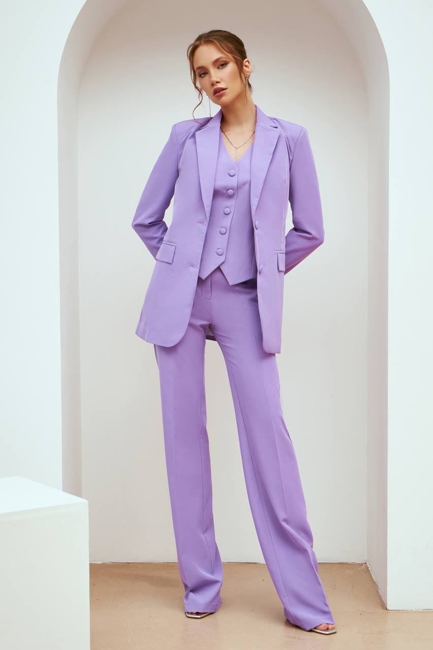 Purple REGULAR-FIT 3-PIECE SUIT (ARTICLE 402)