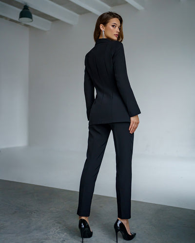 Black SINGLE-BREASTED SUIT 2-PIECE (article 400)