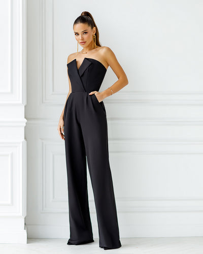 Black CORSET JUMPSUIT (ARTICLE 066)