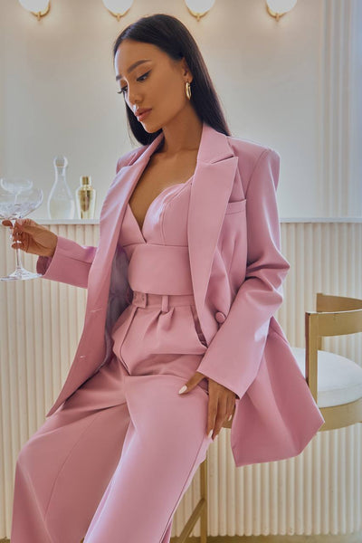 Dusty Pink DOUBLE BREASTED SUIT 3-PIECE (ARTICLE 300)