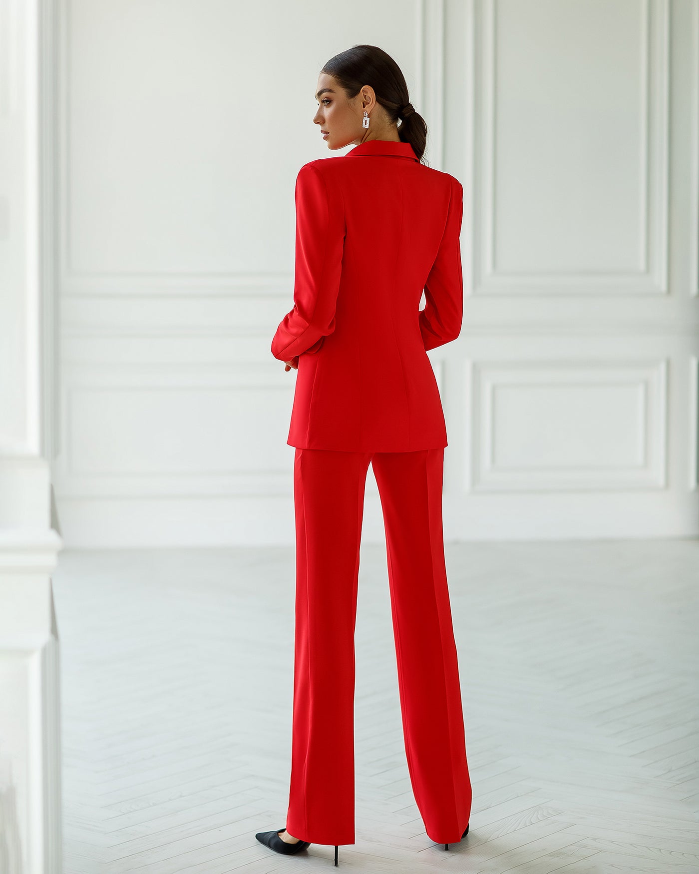 Red SINGLE-BREASTED SUIT 2-PIECE (ARTICLE 354)